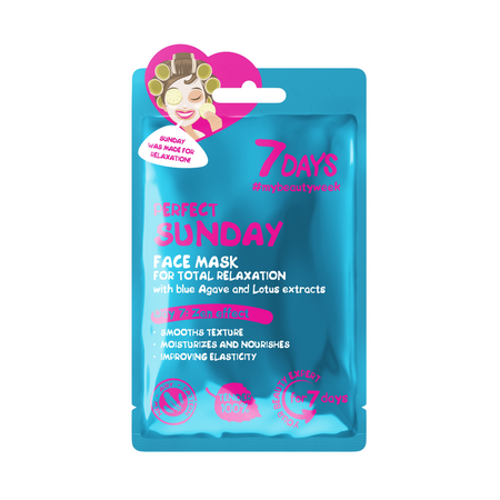 7 Days Maschera Viso In Tessuto Perfect Sunday 28 gr